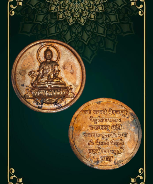 เหรียญพระไภษัชคุรุ(นวะ)เหรียญน้ำมนต์ใหญ่ 